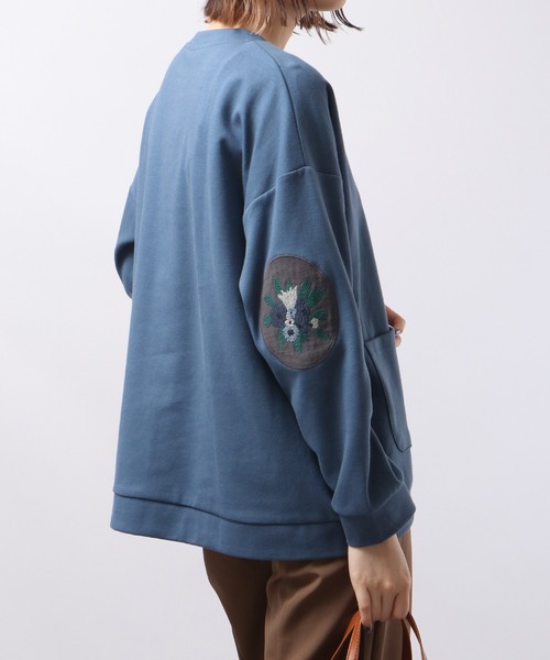 EMAGO エルボーパッチ刺繍カーディガン（カーディガン/ボレロ）｜Emago（イマゴ）