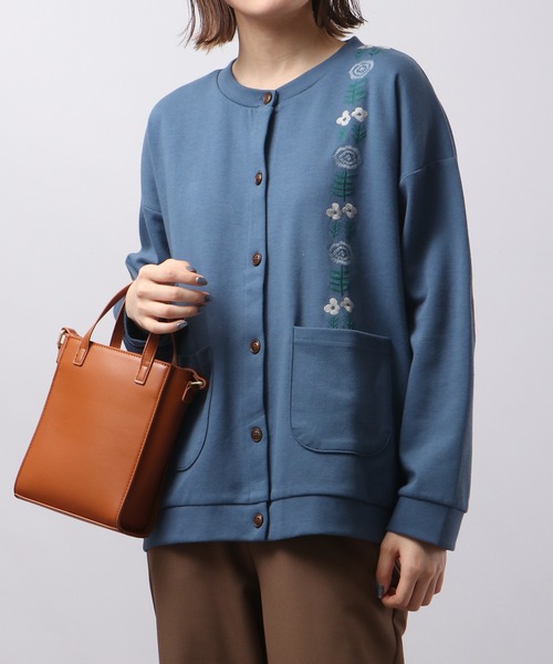 EMAGO エルボーパッチ刺繍カーディガン（カーディガン/ボレロ）｜Emago（イマゴ）