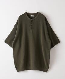 ＜Steven Alan＞ KUBO HENLEY NECK SHORT SLEEVE KNIT -LOOSE/ニット