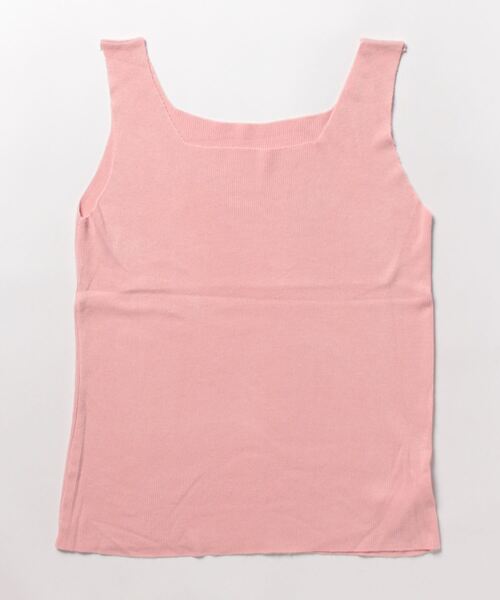 STYLEBLOCK(スタイルブロック)の「スクエアネックニットタンクトップ(ニット/セーター・レディース・ピンク/ブラック/オレンジ/ブルー/ベージュ系その他/イエロー/ホワイト/ブラウン系その他・FREE)」の16枚目の写真