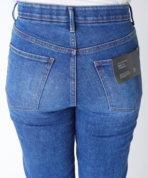 Moname(モナーム)の「Moname MILLA ストレートデニムパンツ(デニムパンツ・レディース・ブルー・24/25/23)」の8枚目の写真