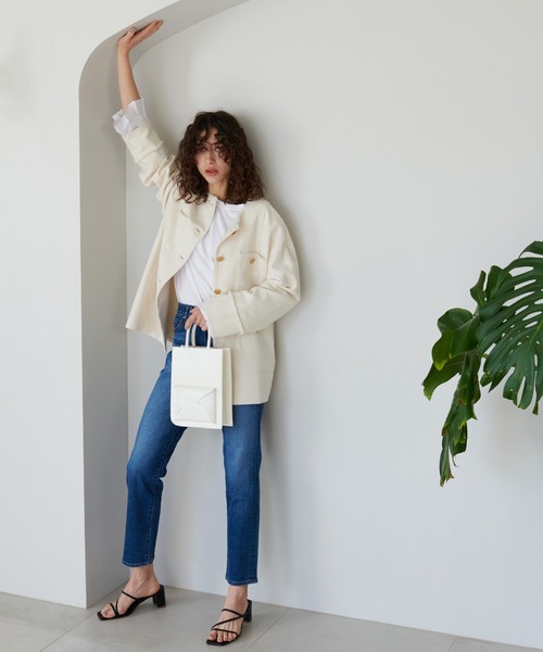 Moname(モナーム)の「Moname MILLA ストレートデニムパンツ(デニムパンツ・レディース・ブルー・24/25/23)」の20枚目の写真