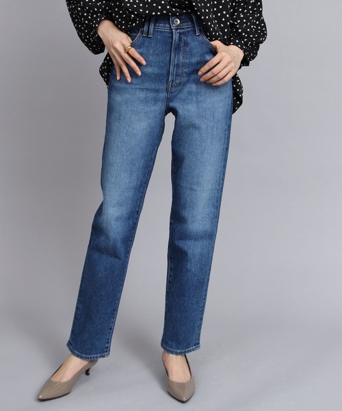 Moname(モナーム)の「Moname MILLA ストレートデニムパンツ(デニムパンツ・レディース・ブルー・24/25/23)」の19枚目の写真