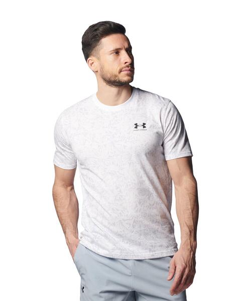UNDER ARMOUR(アンダーアーマー)の「UAチャージドコットン ショートスリーブTシャツ 〈プリント〉(トレーニング/メンズ)(Tシャツ/カットソー・メンズ・ホワイト・L/XXL/3XL/S/M/XL)」の1枚目の写真
