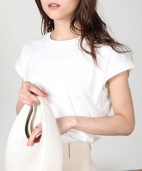 aity(アイティ)の「ノースリーブカットソー 夏服(Tシャツ/カットソー・レディース・チャコール/ピンク/グリーン/オフホワイト/ブラック/グレイッシュベージュ・M)」の1枚目の写真