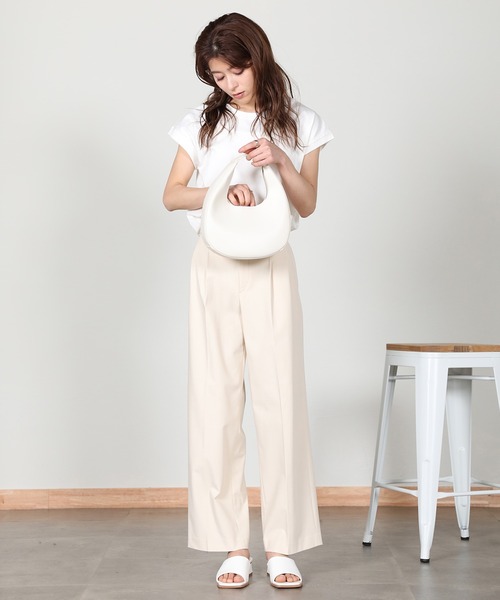 aity(アイティ)の「ノースリーブカットソー 夏服(Tシャツ/カットソー・レディース・チャコール/ピンク/グリーン/オフホワイト/ブラック/グレイッシュベージュ・M)」の10枚目の写真