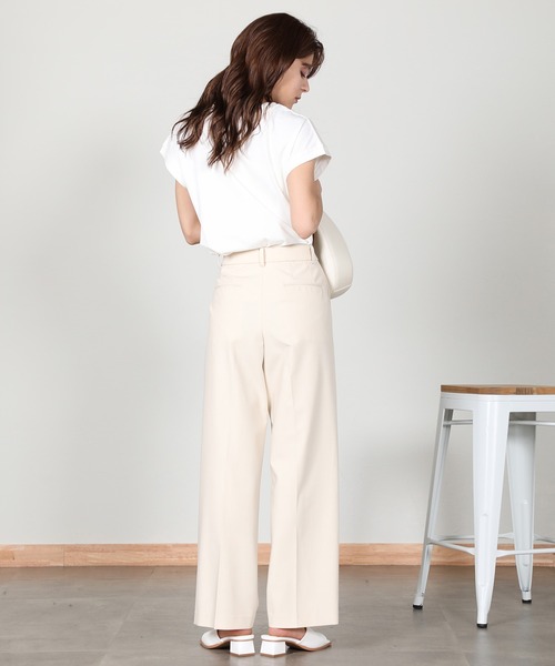 aity(アイティ)の「ノースリーブカットソー 夏服(Tシャツ/カットソー・レディース・チャコール/ピンク/グリーン/オフホワイト/ブラック/グレイッシュベージュ・M)」の16枚目の写真