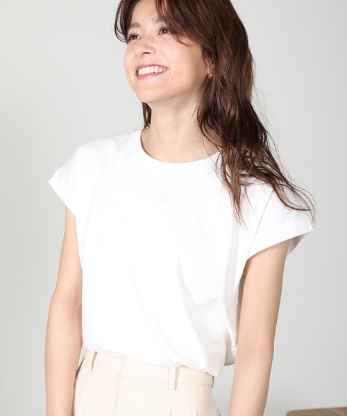 aity(アイティ)の「ノースリーブカットソー 夏服(Tシャツ/カットソー・レディース・チャコール/ピンク/グリーン/オフホワイト/ブラック/グレイッシュベージュ・M)」の17枚目の写真