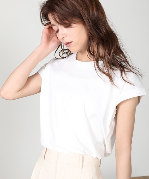 aity(アイティ)の「ノースリーブカットソー 夏服(Tシャツ/カットソー・レディース・チャコール/ピンク/グリーン/オフホワイト/ブラック/グレイッシュベージュ・M)」の18枚目の写真