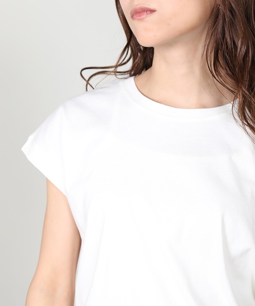 aity(アイティ)の「ノースリーブカットソー 夏服(Tシャツ/カットソー・レディース・チャコール/ピンク/グリーン/オフホワイト/ブラック/グレイッシュベージュ・M)」の19枚目の写真