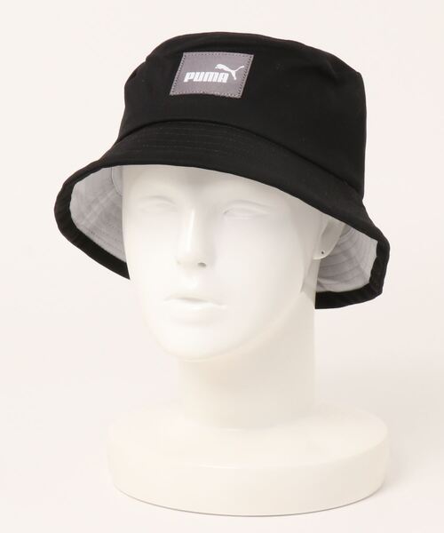 PUMA（プーマ）の「PUMA プーマ ユニセックス プーマ コア バケットハット（ハット・メンズ・ブラック×グレー・SMALL/LARGE）」の4枚目の写真