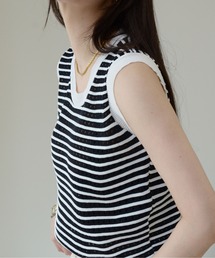 ibeul_ | フレンチメッシュニットトップス(Tシャツ/カットソー)