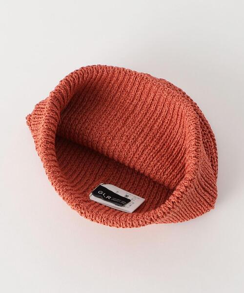 green label relaxing（グリーンレーベルリラクシング）の「GLR ミックスペーパー ニットキャップ（ニットキャップ/ビーニー・メンズ・オレンジ/ベージュ/オフホワイト/ブラック/ライラック・FREE）」の7枚目の写真