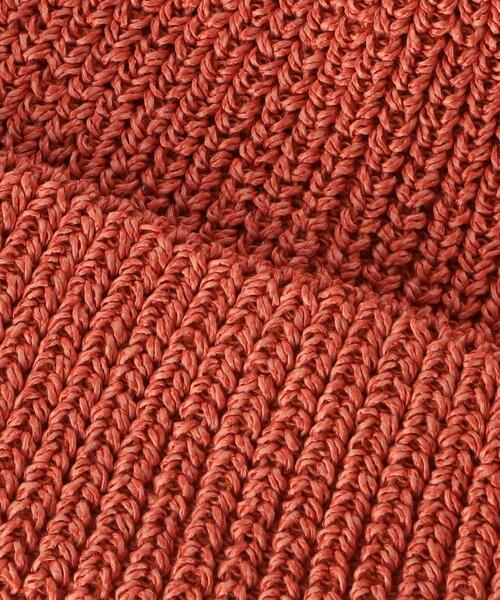 green label relaxing（グリーンレーベルリラクシング）の「GLR ミックスペーパー ニットキャップ（ニットキャップ/ビーニー・メンズ・オレンジ/ベージュ/オフホワイト/ブラック/ライラック・FREE）」の8枚目の写真