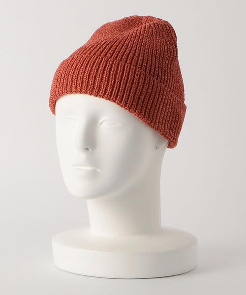 green label relaxing（グリーンレーベルリラクシング）の「GLR ミックスペーパー ニットキャップ（ニットキャップ/ビーニー・メンズ・オレンジ/ベージュ/オフホワイト/ブラック/ライラック・FREE）」の9枚目の写真
