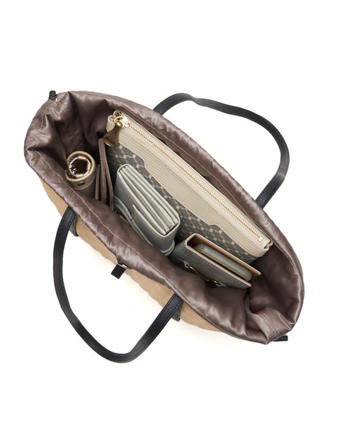 TOFF&LOADSTONE(トフアンドロードストーン)の「デント バスケット(トートバッグ・レディース・ベージュ/ブラック・FREE)」の6枚目の写真