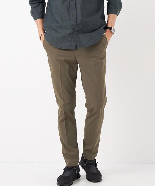 green label relaxing（グリーンレーベルリラクシング）の「ポリエステル タスランツイル スマートレッグ パンツ -ストレッチ-（スラックス・メンズ・モカ/ネイビー/ベージュ・XL/S/M/L）」の2枚目の写真
