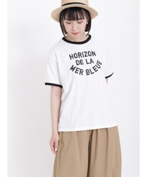 Samansa Mos2 | ロゴ発泡プリントTシャツ(Tシャツ/カットソー)