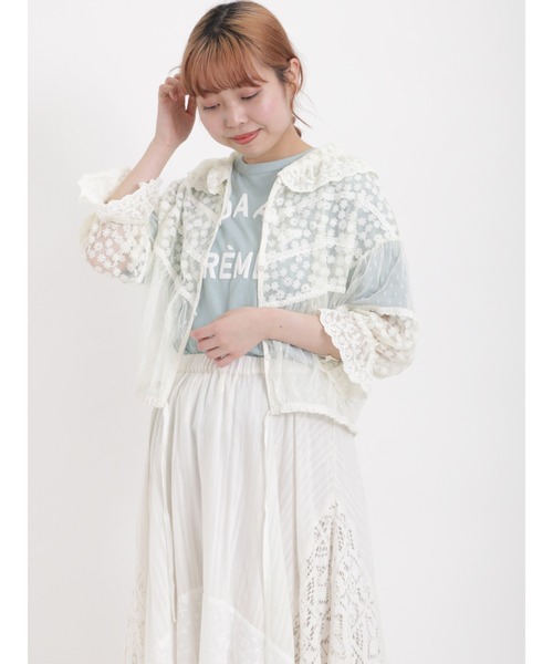 Samansa Mos2（サマンサ モスモス）の「ロゴ発泡プリントTシャツ（T