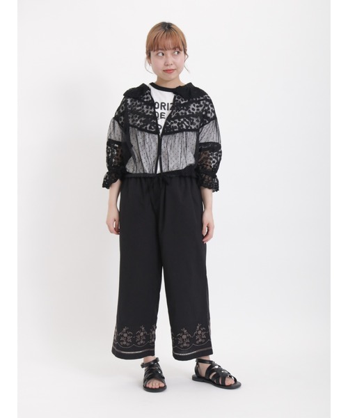 Samansa Mos2(サマンサ モスモス)の「ロゴ発泡プリントTシャツ(Tシャツ/カットソー・レディース・オフホワイト/ミント/チャコール・フリ-)」の16枚目の写真