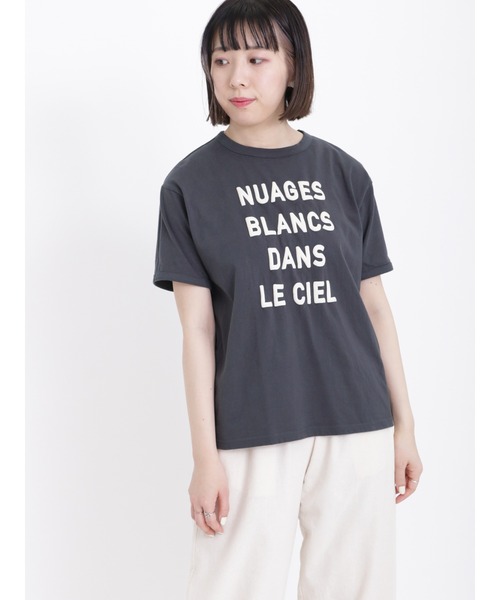 Samansa Mos2(サマンサ モスモス)の「ロゴ発泡プリントTシャツ(Tシャツ/カットソー・レディース・オフホワイト/ミント/チャコール・フリ-)」の20枚目の写真