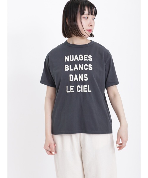 Samansa Mos2(サマンサ モスモス)の「ロゴ発泡プリントTシャツ(Tシャツ/カットソー・レディース・オフホワイト/ミント/チャコール・フリ-)」の21枚目の写真