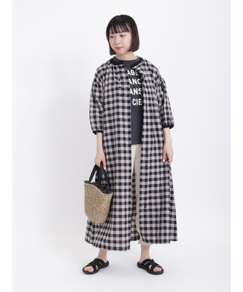 Samansa Mos2(サマンサ モスモス)の「ロゴ発泡プリントTシャツ(Tシャツ/カットソー・レディース・オフホワイト/ミント/チャコール・フリ-)」の22枚目の写真