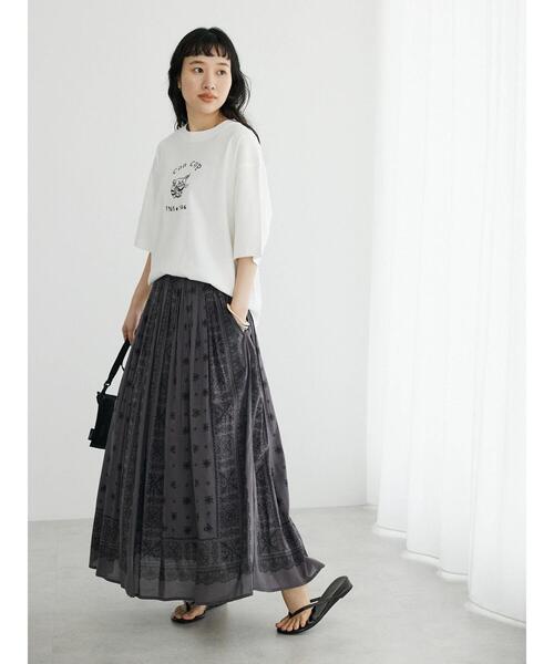 CRAFT STANDARD BOUTIQUE（クラフトスタンダードブティック）の「CON COP TEE（Tシャツ/カットソー・レディース・オフホワイト/チャコールグレー/アイボリー・M/L/XL）」の12枚目の写真