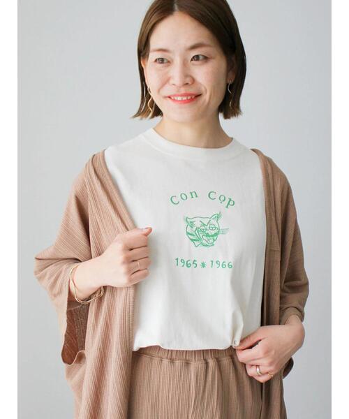 CRAFT STANDARD BOUTIQUE（クラフトスタンダードブティック）の「CON COP TEE（Tシャツ/カットソー・レディース・オフホワイト/チャコールグレー/アイボリー・M/L/XL）」の20枚目の写真