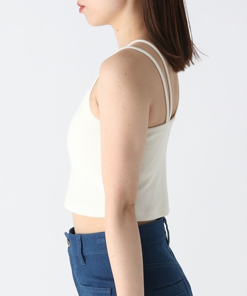 reine レザーキャミソール（カップ付き） reine レザーキャミソール（カップ付き） カップ付きタンク