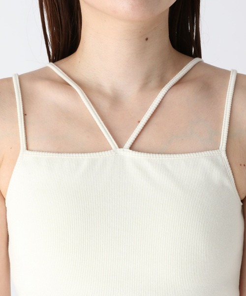 reine レザーキャミソール（カップ付き） reine レザーキャミソール（カップ付き） カップ付きタンク