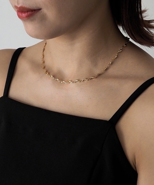 Riberry（リベリー）の「ニュアンス/シンプル チェーンネックレス（ネックレス・レディース・シルバー/ゴールド・FREE）」の3枚目の写真