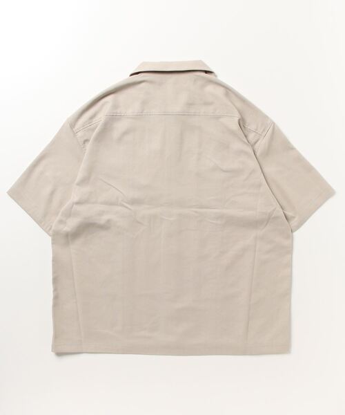So BH-shirts 半袖ベージュシャツ Lazar（ラザル）の「Oversize Open Collar Cuban Shirt/オーバー