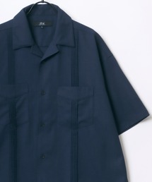 Lazar（ラザル）の「Oversize Open Collar  Cuban Shirt/オーバーサイズ キューバシャツ/オープンカラー 半袖シャツ（シャツ/ブラウス）」