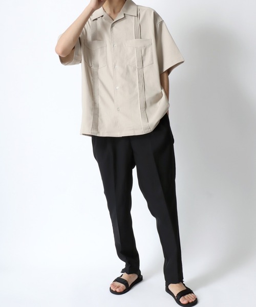 Lazar（ラザル）の「Oversize Open Collar Cuban Shirt/オーバー