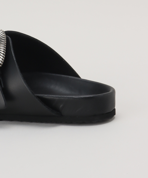 Noble（ノーブル）の「【PIPPICHIC】バックルフラットサンダル（サンダル・レディース・ブラック・36/37/38）」の5枚目の写真