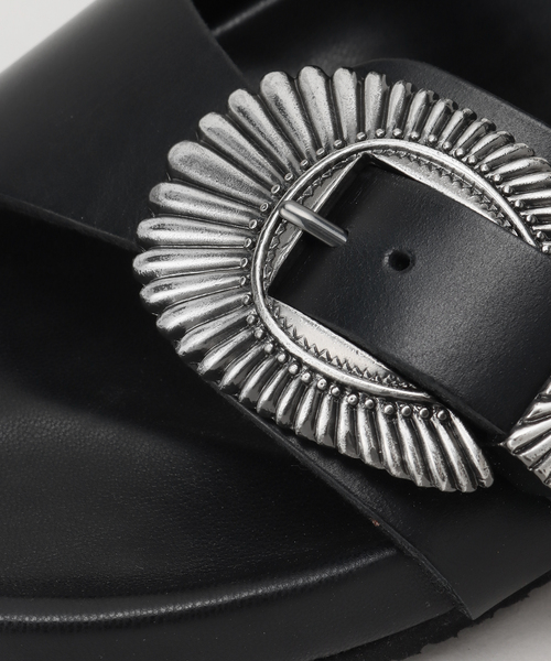 Noble（ノーブル）の「【PIPPICHIC】バックルフラットサンダル（サンダル・レディース・ブラック・36/37/38）」の9枚目の写真