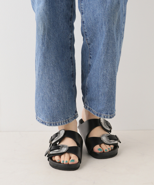 Noble（ノーブル）の「【PIPPICHIC】バックルフラットサンダル（サンダル・レディース・ブラック・36/37/38）」の10枚目の写真