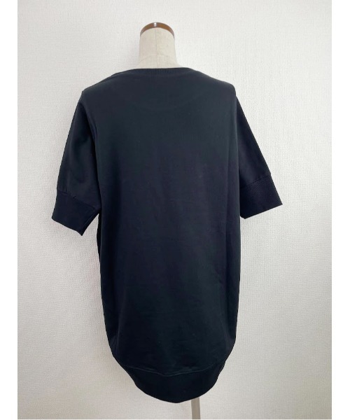 Rydia(リディア)の「リブドルマントップス(Tシャツ/カットソー・レディース・アイボリー/ブラック・M)」の8枚目の写真