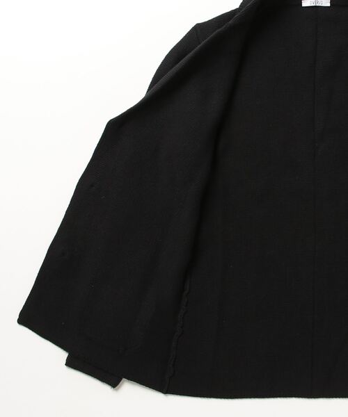 RAWLIFE（ロウライフ）の「OVER-D/オーバーディー/ニットジャケット（テーラードジャケット・メンズ・ブラック/ネイビー・XL/L/M）」の4枚目の写真