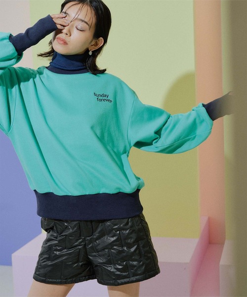 miette（ミエット）の「sunday forever刺繍スウェット（スウェット