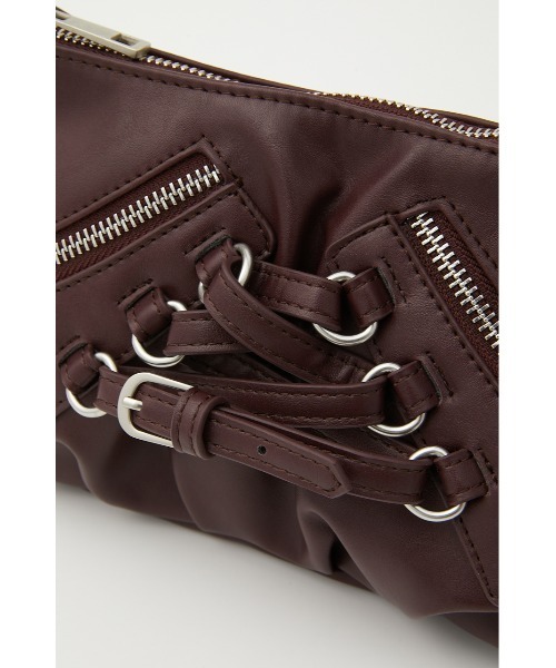 LAGUA GEM(ラグアジェム)の「CROSSING ハンドルバッグ(ハンドバッグ・レディース・バーガンディー/ダークカーキ・FREE)」の12枚目の写真