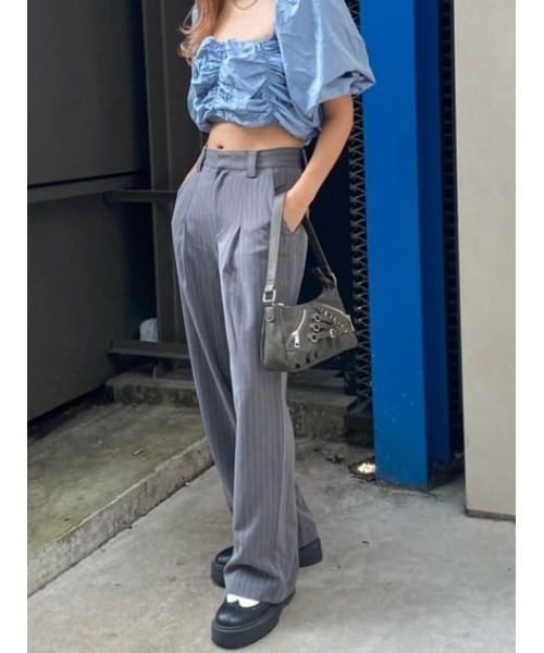 LAGUA GEM(ラグアジェム)の「CROSSING ハンドルバッグ(ハンドバッグ・レディース・バーガンディー/ダークカーキ・FREE)」の3枚目の写真