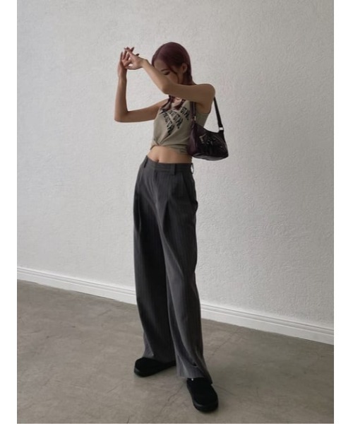 LAGUA GEM(ラグアジェム)の「CROSSING ハンドルバッグ(ハンドバッグ・レディース・バーガンディー/ダークカーキ・FREE)」の5枚目の写真