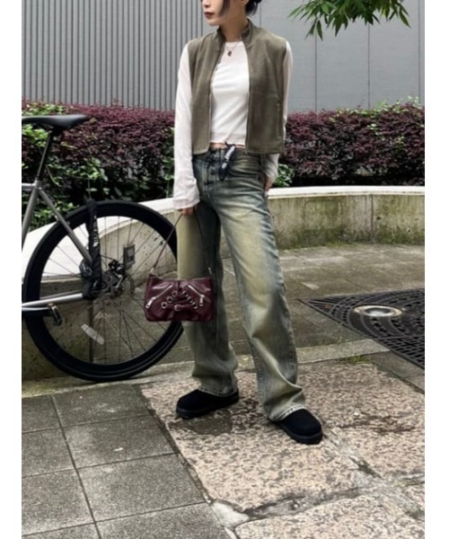 LAGUA GEM(ラグアジェム)の「CROSSING ハンドルバッグ(ハンドバッグ・レディース・バーガンディー/ダークカーキ・FREE)」の10枚目の写真