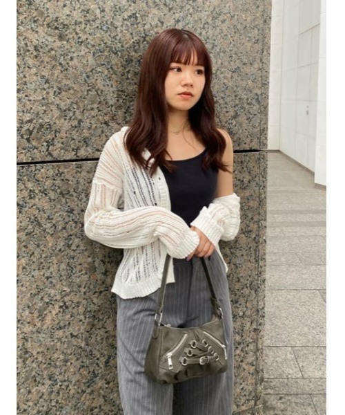 LAGUA GEM(ラグアジェム)の「CROSSING ハンドルバッグ(ハンドバッグ・レディース・バーガンディー/ダークカーキ・FREE)」の7枚目の写真