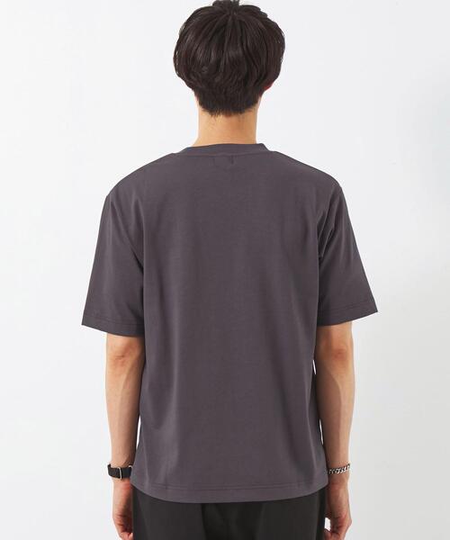 green label relaxing(グリーンレーベルリラクシング)の「GIZA A/S クルーネック Tシャツ -汗染み防止-(Tシャツ/カットソー・メンズ・ライトグレー/ピンク/ライム/ダークグレー・S/M/L/XL)」の11枚目の写真