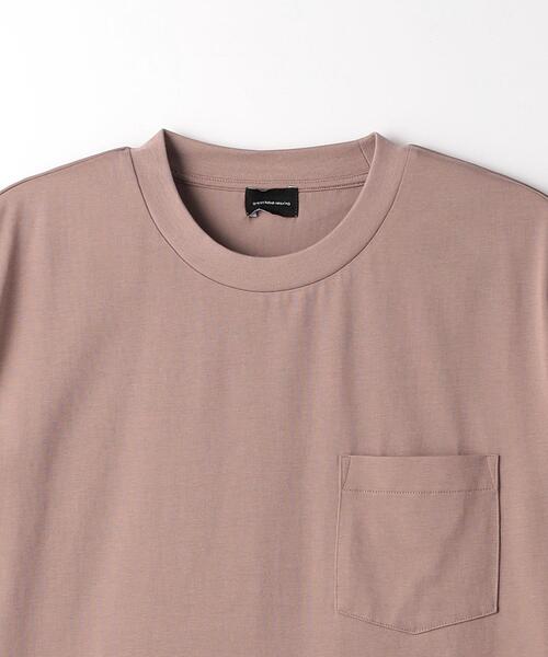 green label relaxing(グリーンレーベルリラクシング)の「GIZA A/S クルーネック Tシャツ -汗染み防止-(Tシャツ/カットソー・メンズ・ライトグレー/ピンク/ライム/ダークグレー・S/M/L/XL)」の15枚目の写真