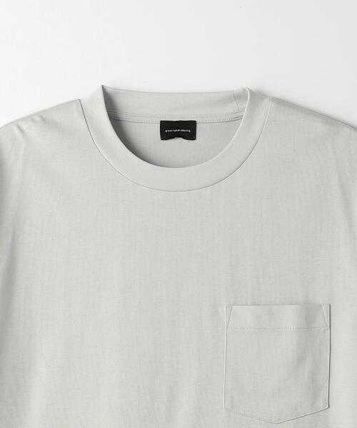 green label relaxing(グリーンレーベルリラクシング)の「GIZA A/S クルーネック Tシャツ -汗染み防止-(Tシャツ/カットソー・メンズ・ライトグレー/ピンク/ライム/ダークグレー・S/M/L/XL)」の22枚目の写真