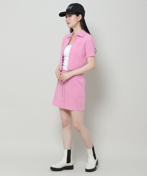 MAGPIEROBIN（マグパイロビン）の「MAGPIE ROBIN／テリーミニスカート 2965648（スカート・レディース・ネイビー/ピンク/ライトグレー・FREE）」の16枚目の写真